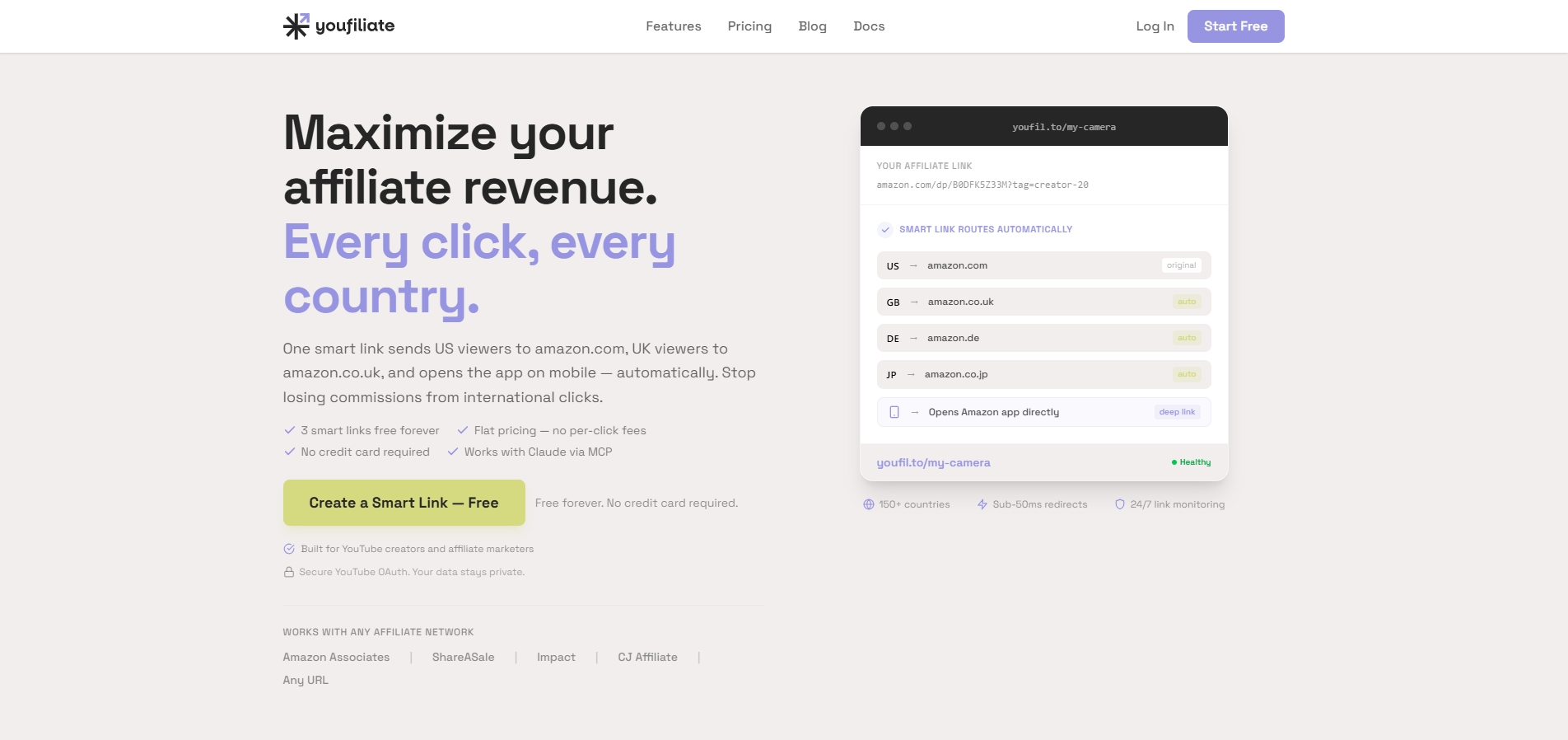 youfiliate screenshot
